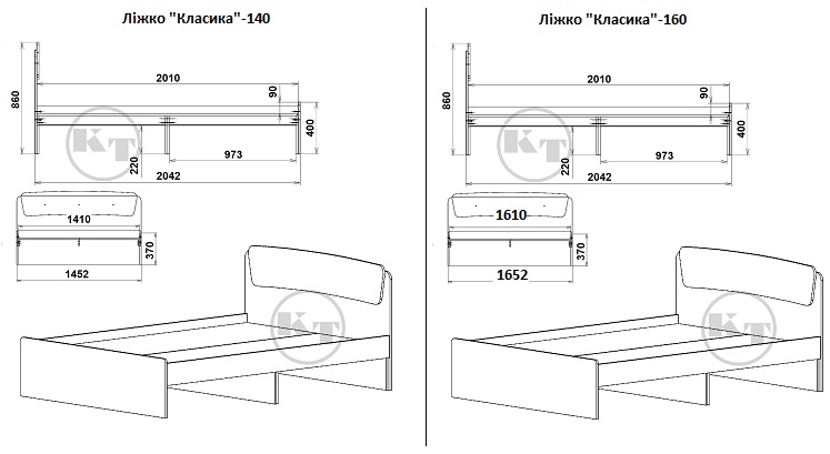Кровать Классика-160 схема сборки