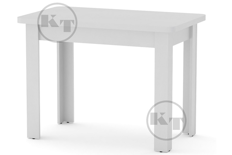 Стол кухонный КС-6 нимфея альба, недорогой кухонный стол, белый кухонный стол недорого,